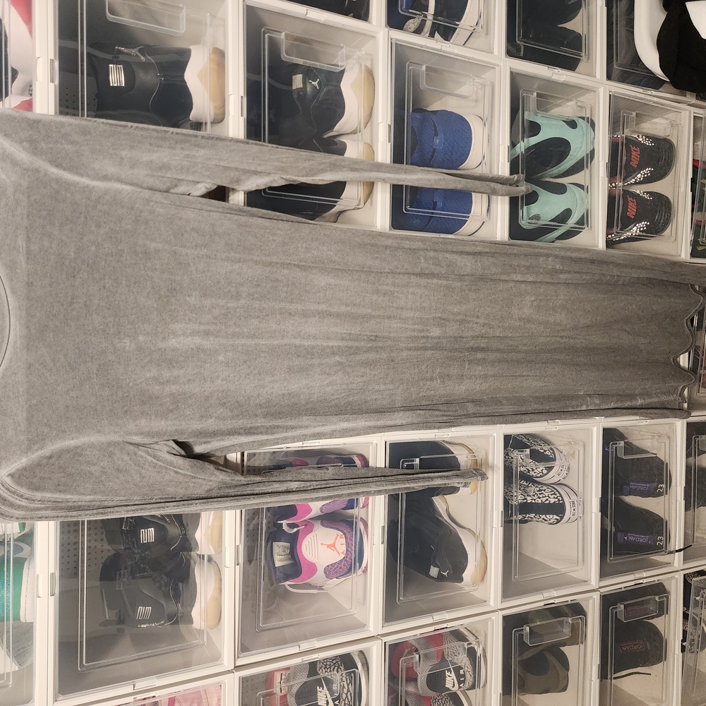 Gray Long Sleeve Dress